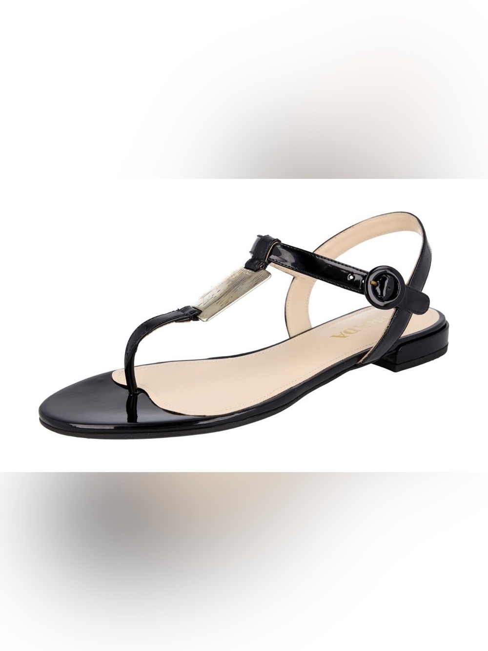 PRADA Patent Leather Sandals